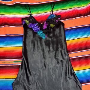 Vintage Lucie Ann II Slip Dress Lingerie Nightgown 90s Whimsygoth Witchcore